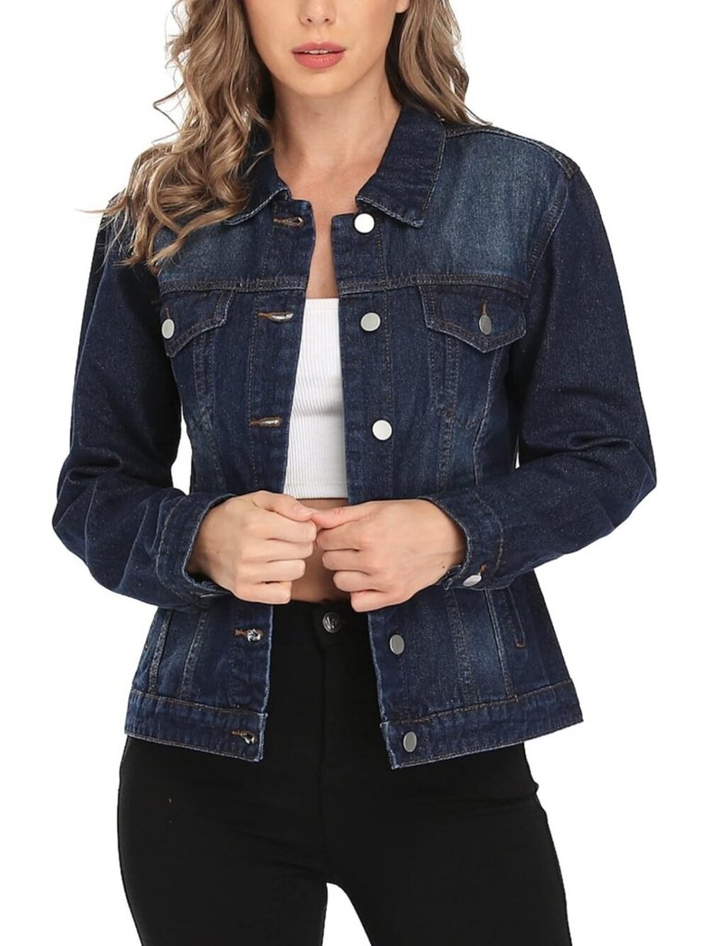 Classic Women's Denim Jacket | Button-Up Jean Jacket | Stylish Casual Outerwear